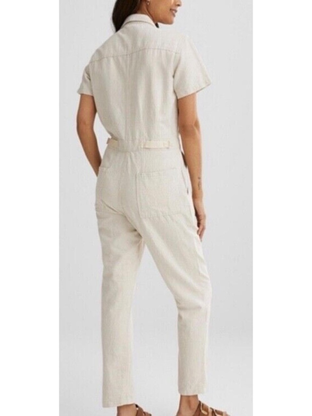 Outerknown S.E.A. Cotton/Linen Jumpsuit‎ - Picture 3 of 10